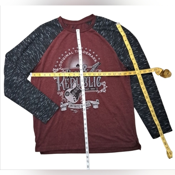 Rock & Republic Thermal Raglan Tee Men’s L - Picture 4 of 7